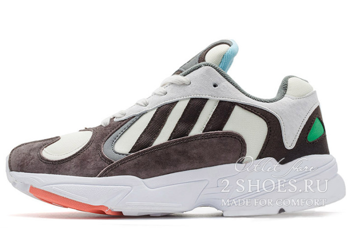 Кроссовки Adidas Yung 1 Solebox White Tece F97510 белые, коричневые