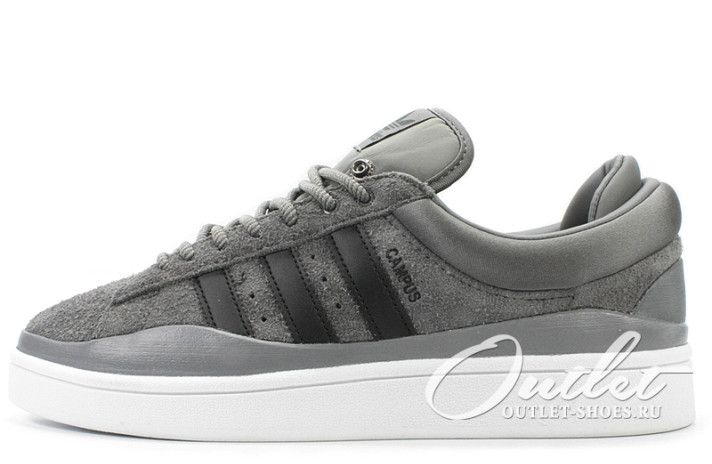 Кроссовки Adidas Campus Bad Bunny Grey Black  серые