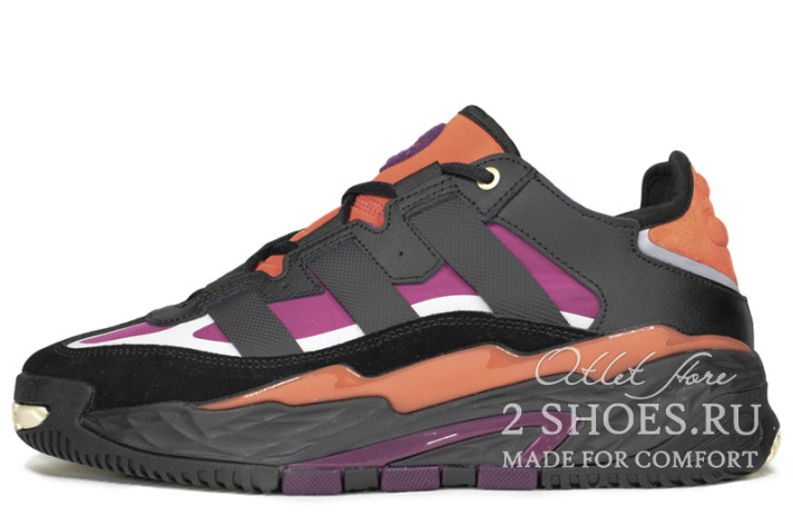 Кроссовки Adidas Niteball Black Power Berry FY0157 черные