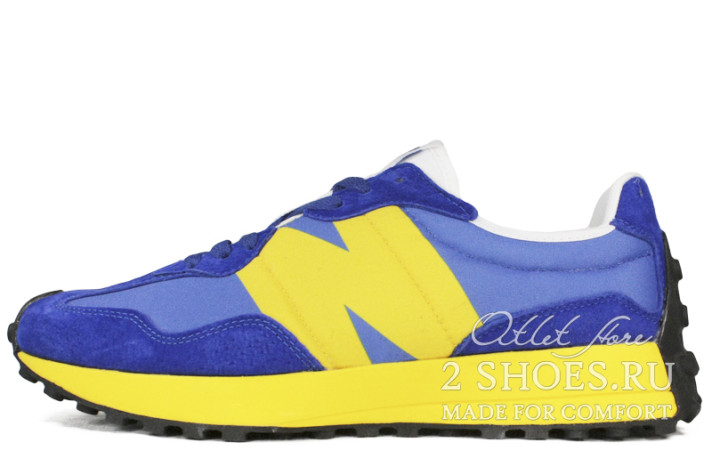 Кроссовки New Balance MS327CLB Blue Yellow  синие