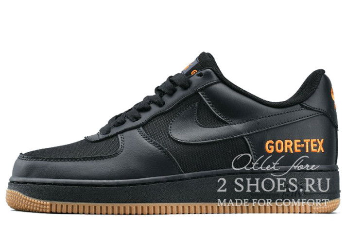Кроссовки Nike Air Force 1 Low Gore-Tex Black Carbon Ceramic CK2630-001 черные