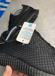 Кроссовки ADIDAS Deerupt Runner Black Full живое фото 4