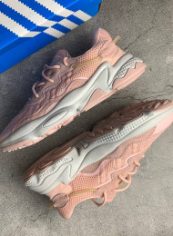 Кроссовки Adidas Ozweego Pink White живое фото 1