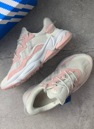 Кроссовки Adidas Ozweego White Pink живое фото 2