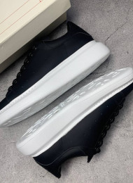 Кроссовки Alexander McQueen Black White живое фото 1