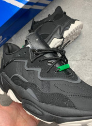 Кроссовки Adidas Ozweego Black White Gum живое фото 3