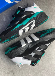 Кроссовки Adidas Niteball Black Sub Green живое фото 1