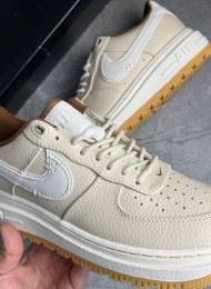 Кроссовки Nike Air Force 1 Low Luxe Pearl White Pecan Gum живое фото 3